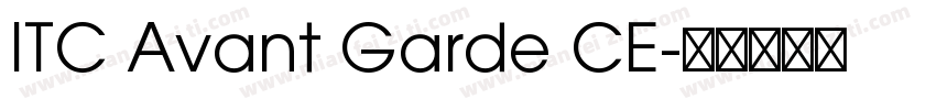 ITC Avant Garde CE字体转换